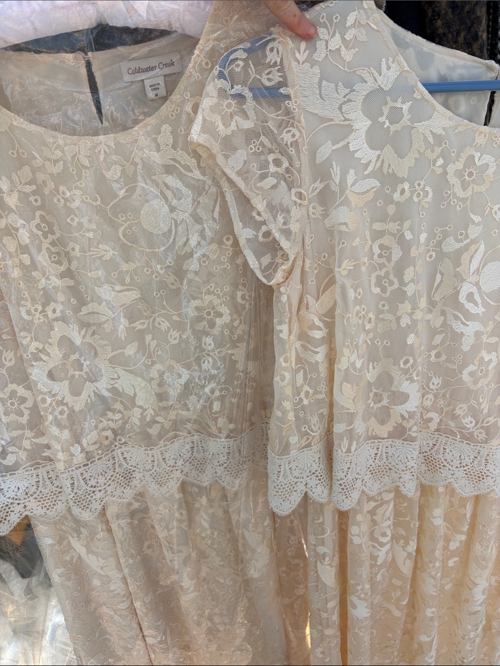 Coldwater Creek Lace Wedding Dress in Ivory